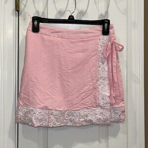 J Marie Pink Embroidered Skirt